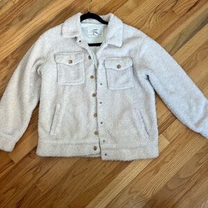 Forever 21 Cream Sherpa Jacket